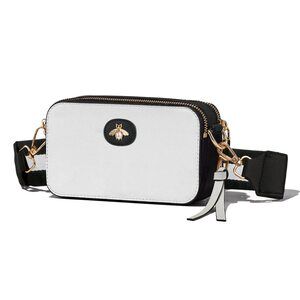 7039 Bee Purse Camera Crossbody Bags Trendy Small Snapshot Bag Wide Strap